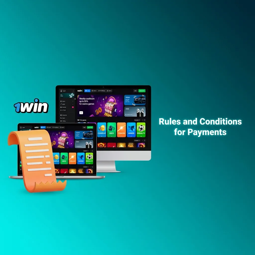 Payment rules page showing verification requirements, withdrawal policies, and transaction limits for financial security.