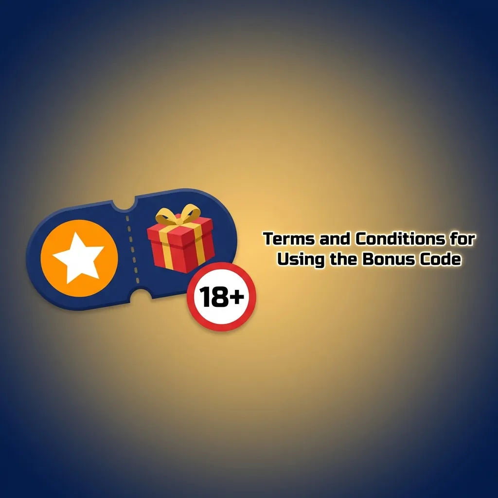 Terms and Conditions document for bonus code usage showing eligibility, wagering requirements, and key rules for new players