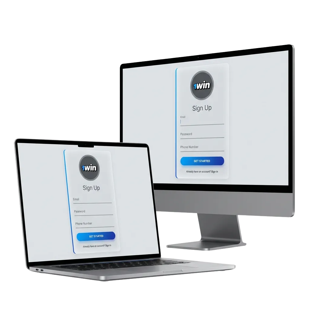 Indian player registering on 1win platform to access sports betting, casino games, and welcome bonus of up to ₹80,400