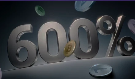 Welcome Bonus up to 600% and 500 FS